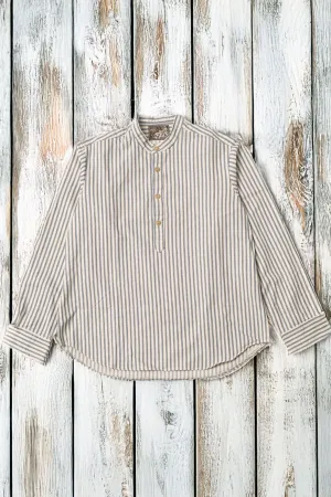 A Piece of Chic - Pull-Over Farmer Shirt "La Paysanne" with blue stripes