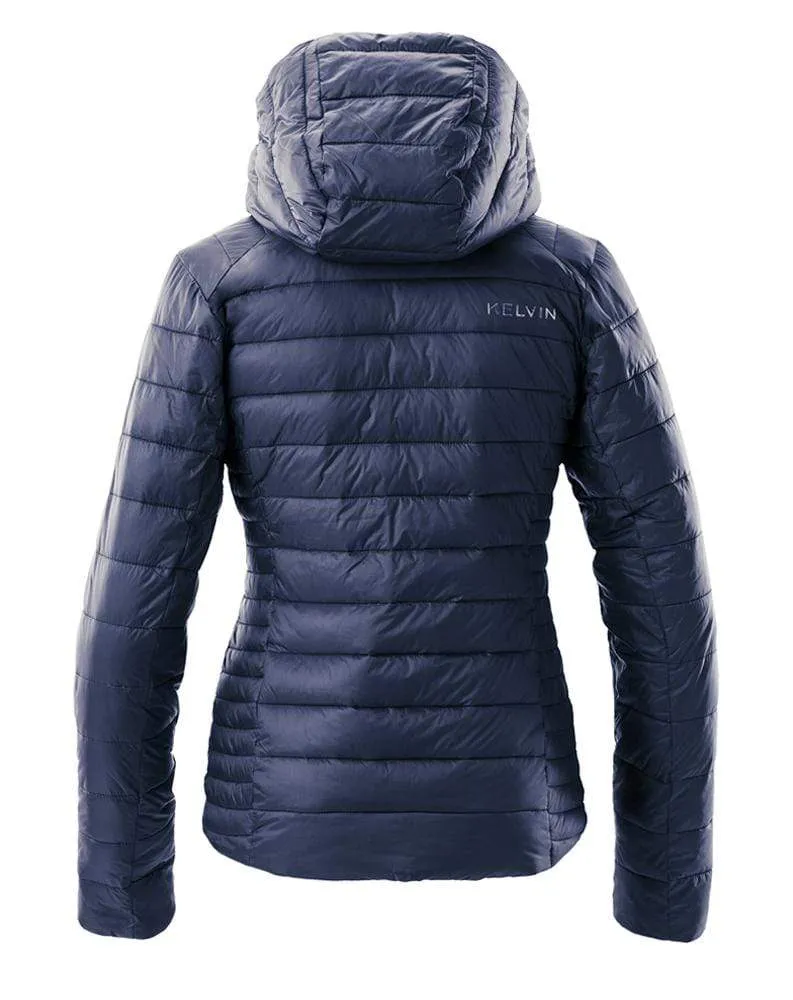 Aura Women's Heated Jacket | Space Blue by Kelvin Coats