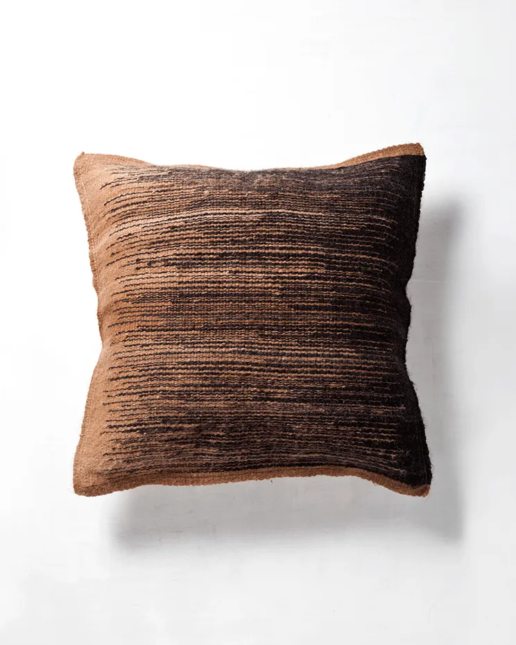 Awanay Chocolate and Black Tango Pillow