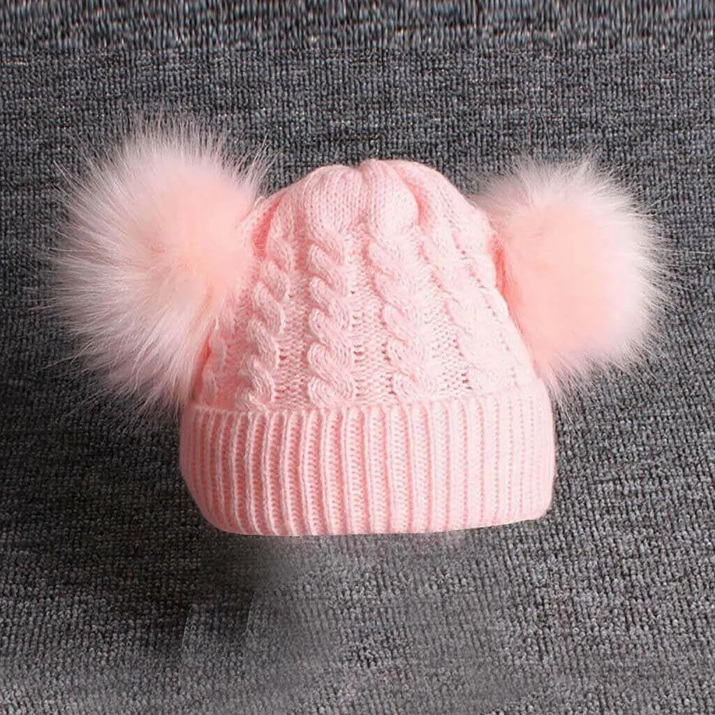 Baby Children Hat Knitting Wool Hemming Hat