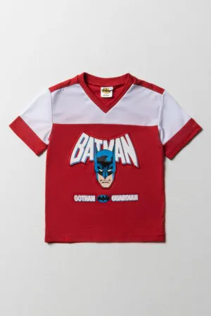 Batman Short Sleeve T-Shirt Red