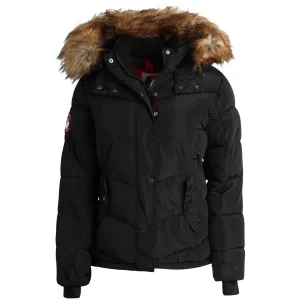 Canada Weather Gear Womens Faux Fur Trim Insulated Puffer Jacket