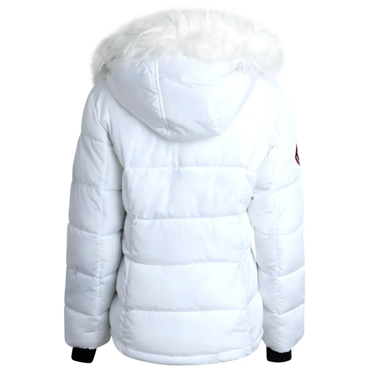 Canada Weather Gear Womens Faux Fur Trim Insulated Puffer Jacket