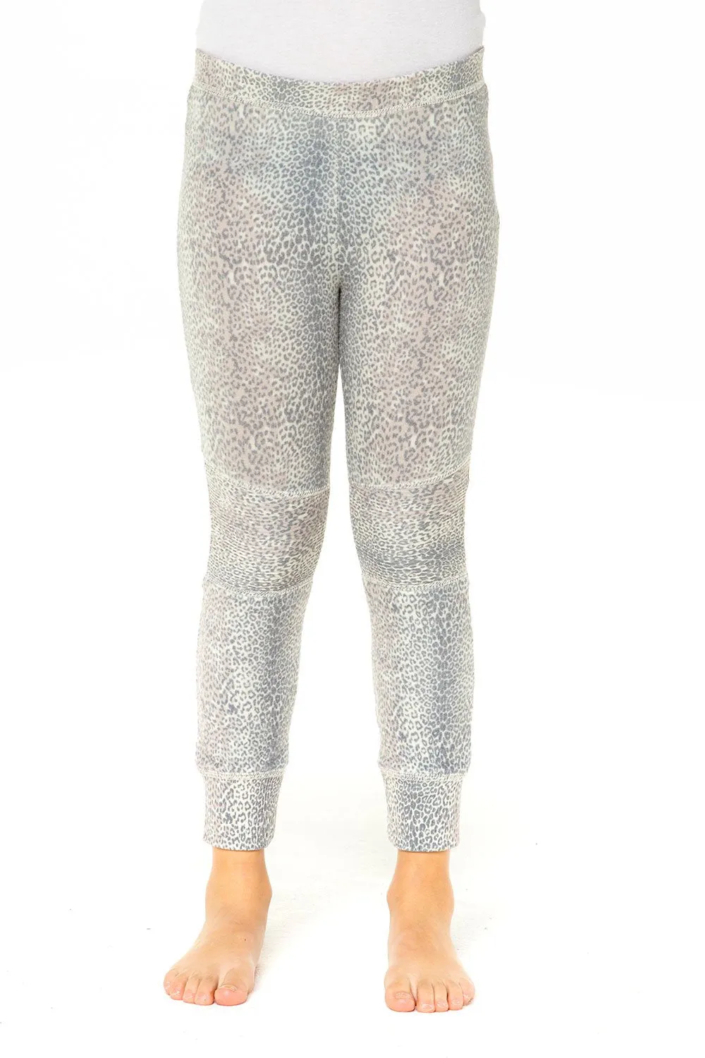 Chaser Love Knit Animal Print Moto Legging