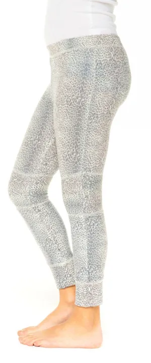 Chaser Love Knit Animal Print Moto Legging