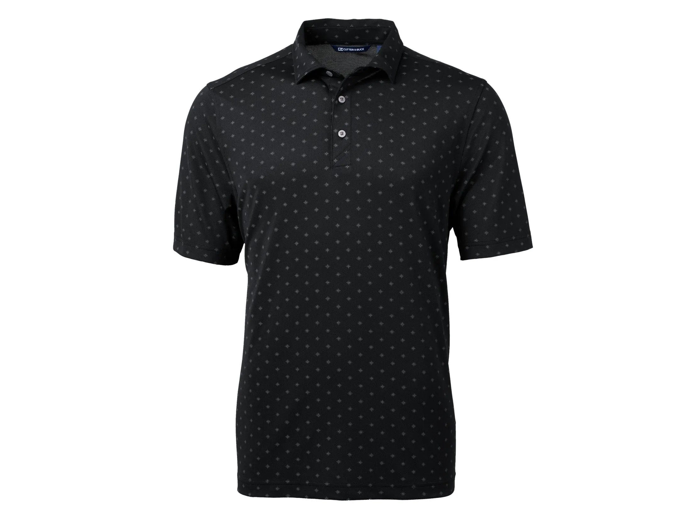 Cutter & Buck Virtue Eco Pique Tile Print Recycled Mens Polo