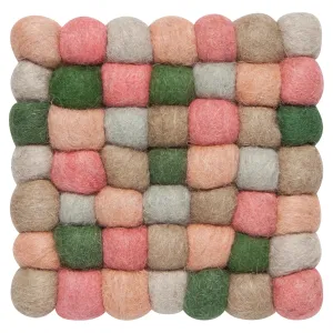 Danica Heirloom Recycled Wool Felt Dot Trivet - Nectar