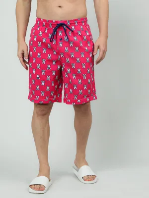 Dark Pink Comfort Cotton Shorts