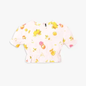 Girls Regular Fit Printed Top