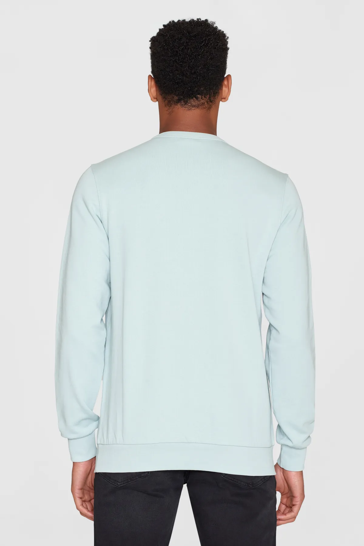 Gray Mist Basic Sweat Knowledge Cotton Apparel