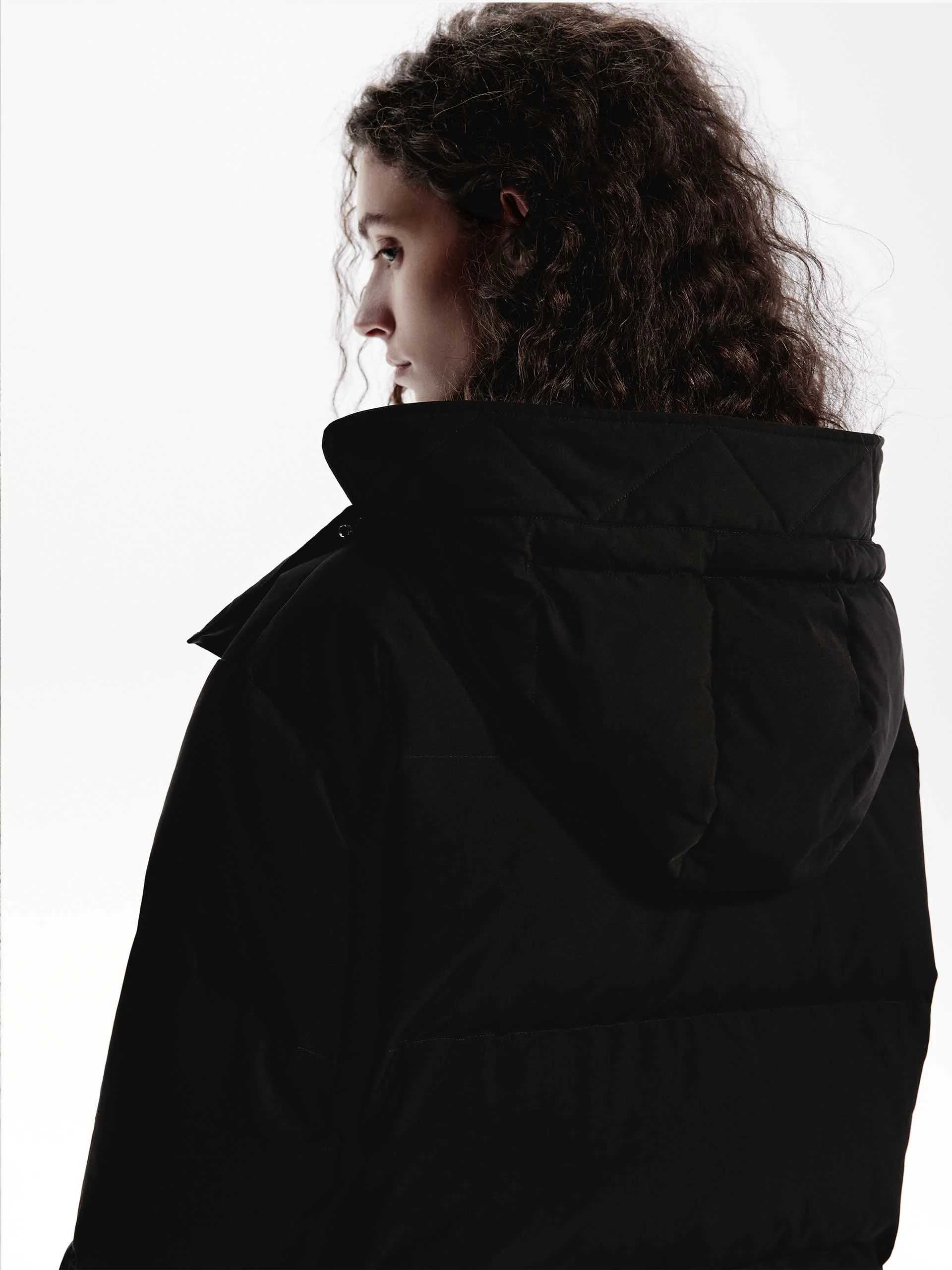 Hooded Short Down Jacket