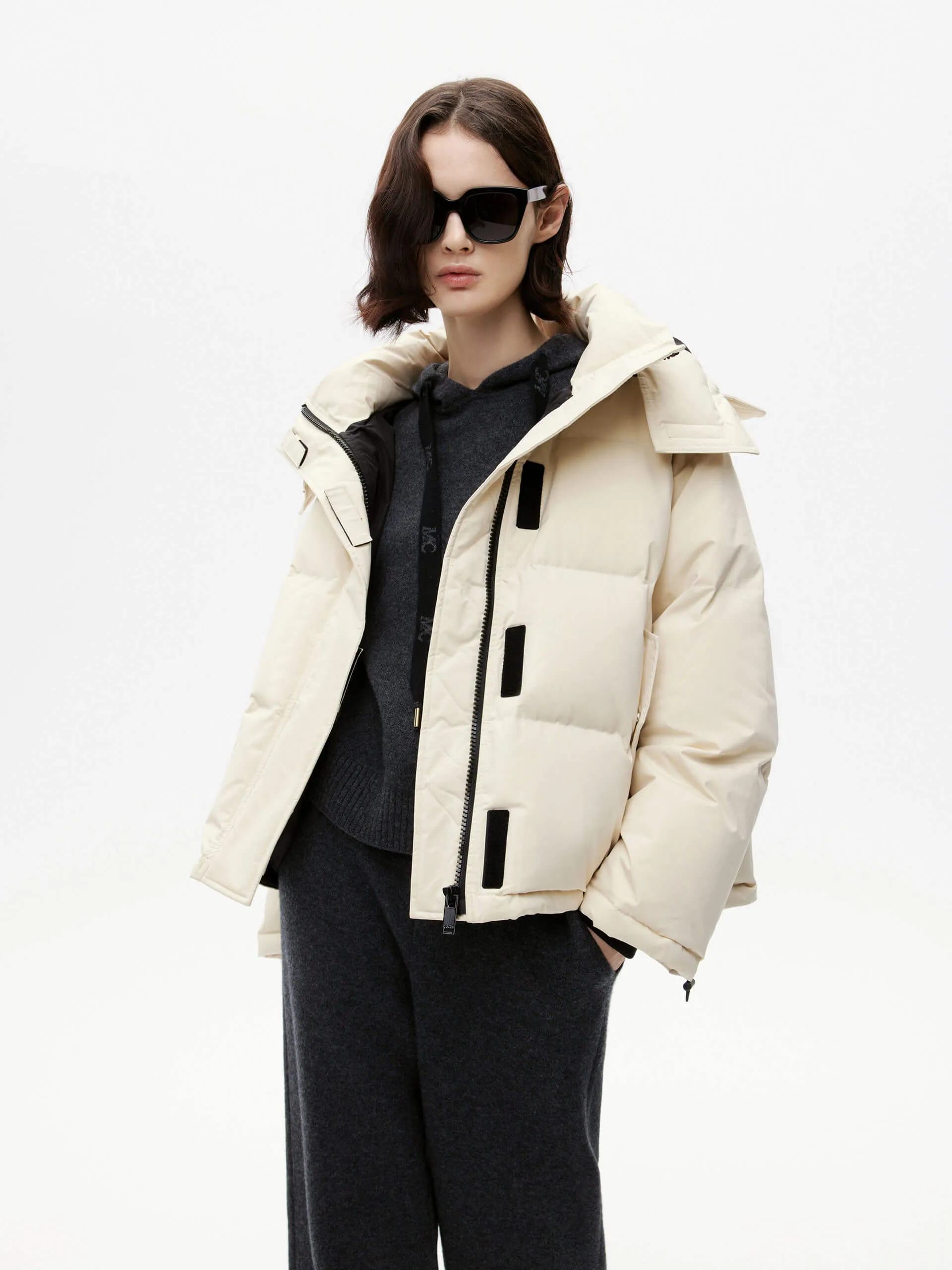 Hooded Short Down Jacket