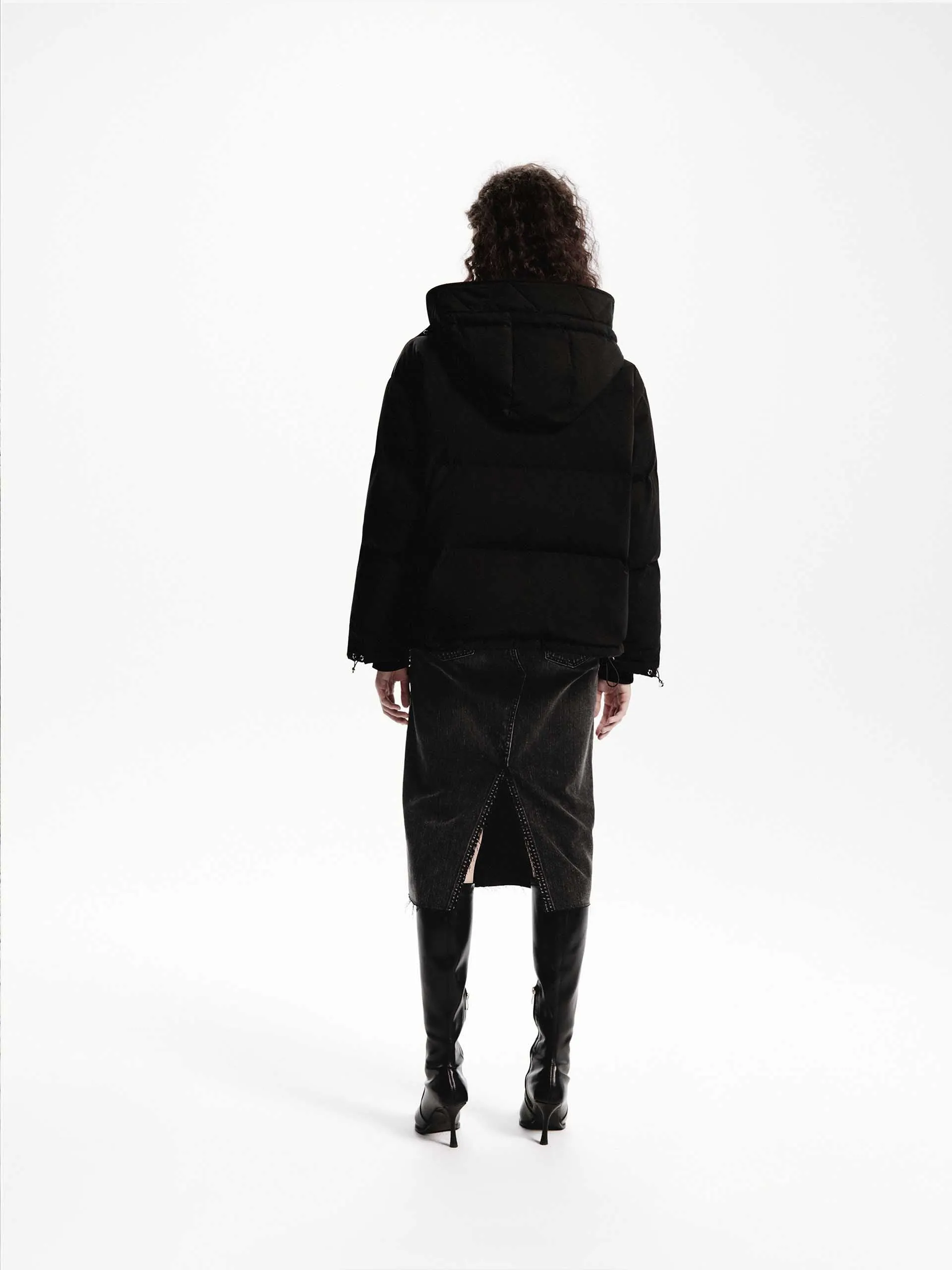 Hooded Short Down Jacket