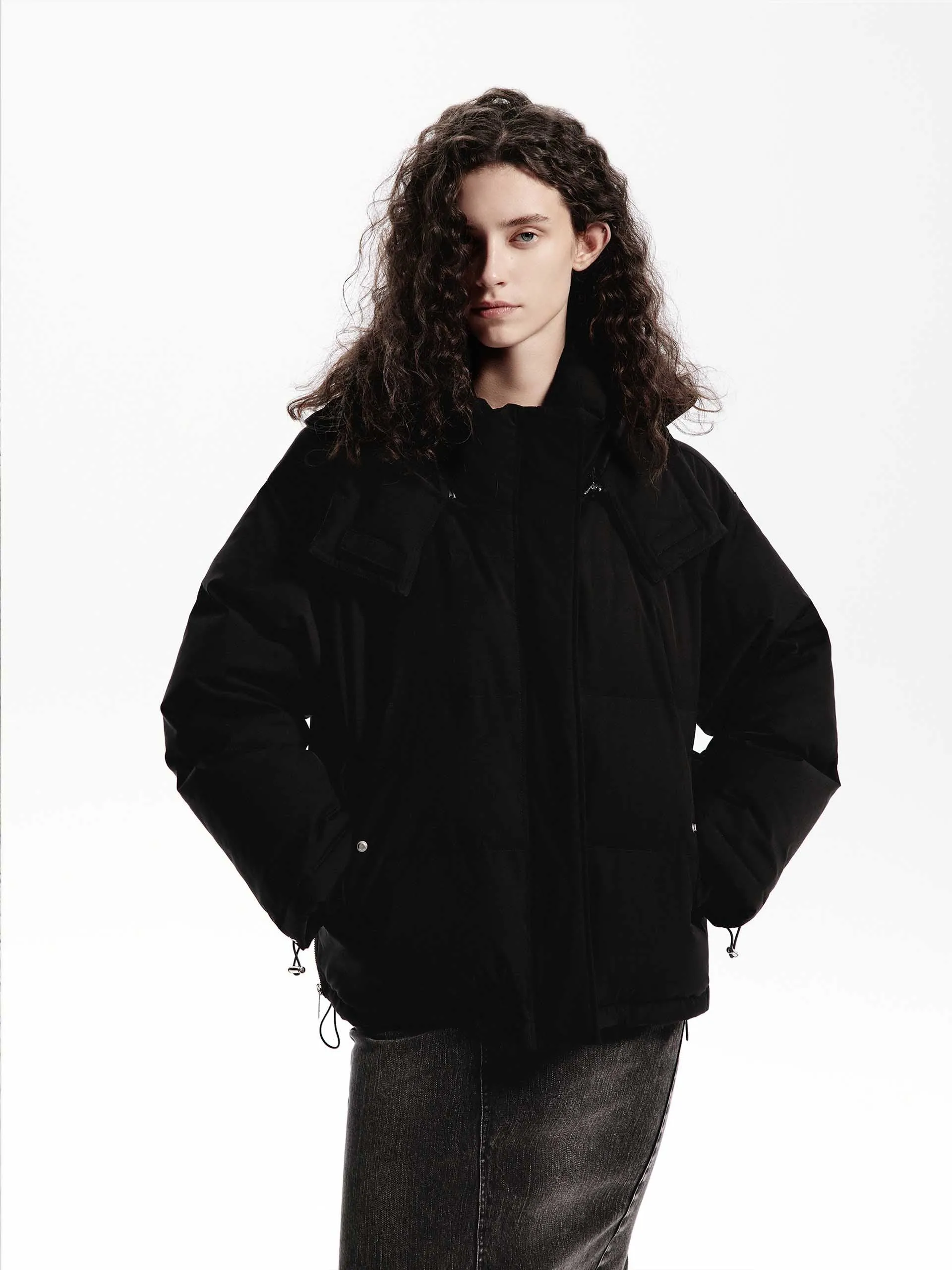 Hooded Short Down Jacket