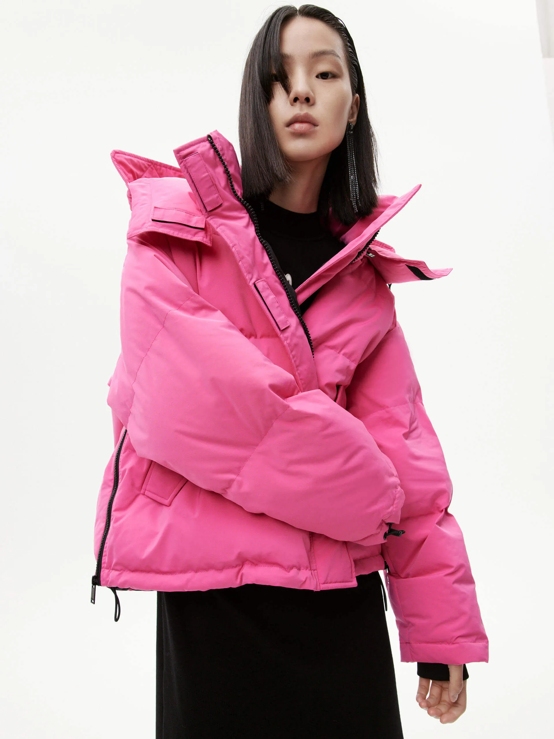 Hooded Short Down Jacket