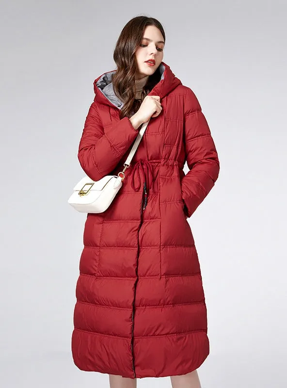 Hooded White Duck Down Dashion Padded Jacket