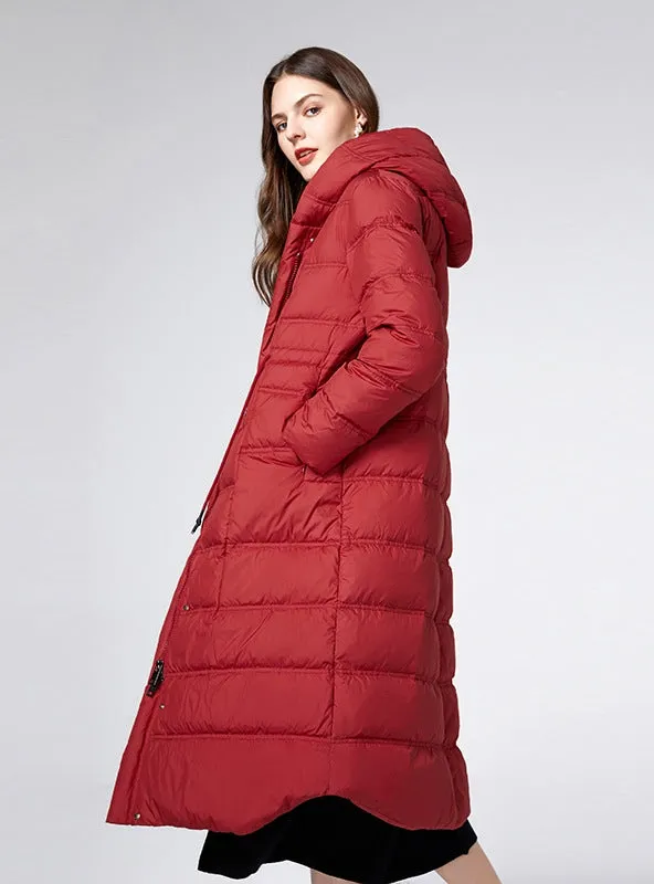 Hooded White Duck Down Dashion Padded Jacket