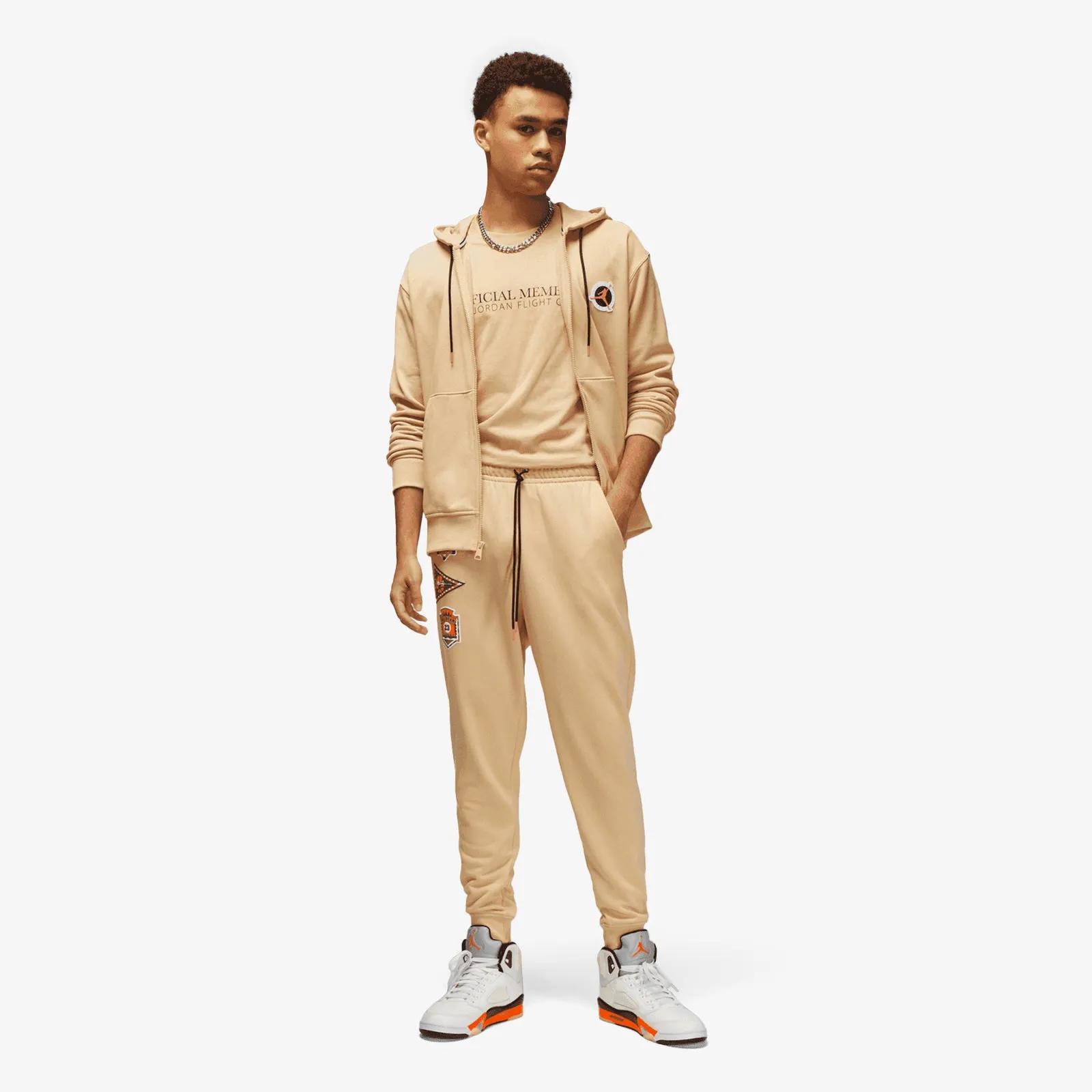 Jordan Flight MVP Lightweight Fleece Pants - Sesame