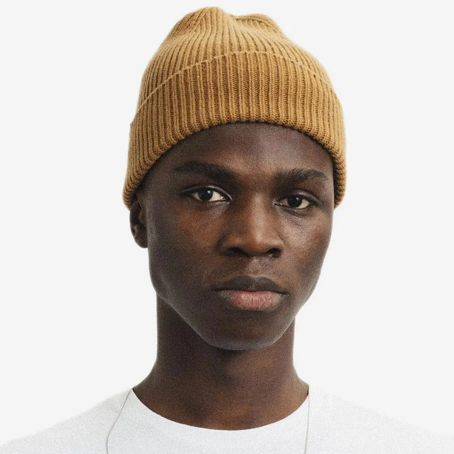 Merino Wool Beanie - Dusty Olive