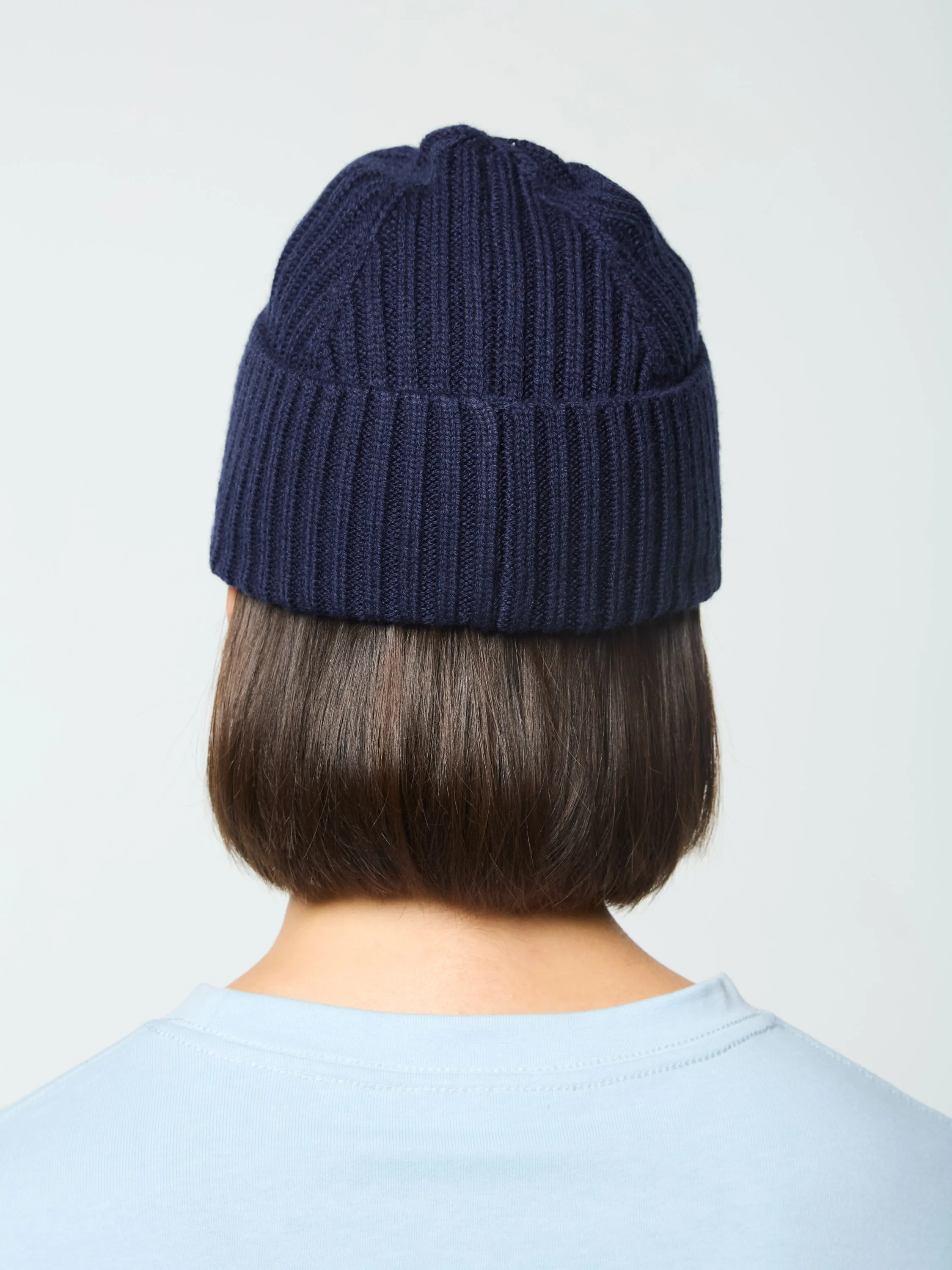 Monk Knit Beanie- Maritime Blue