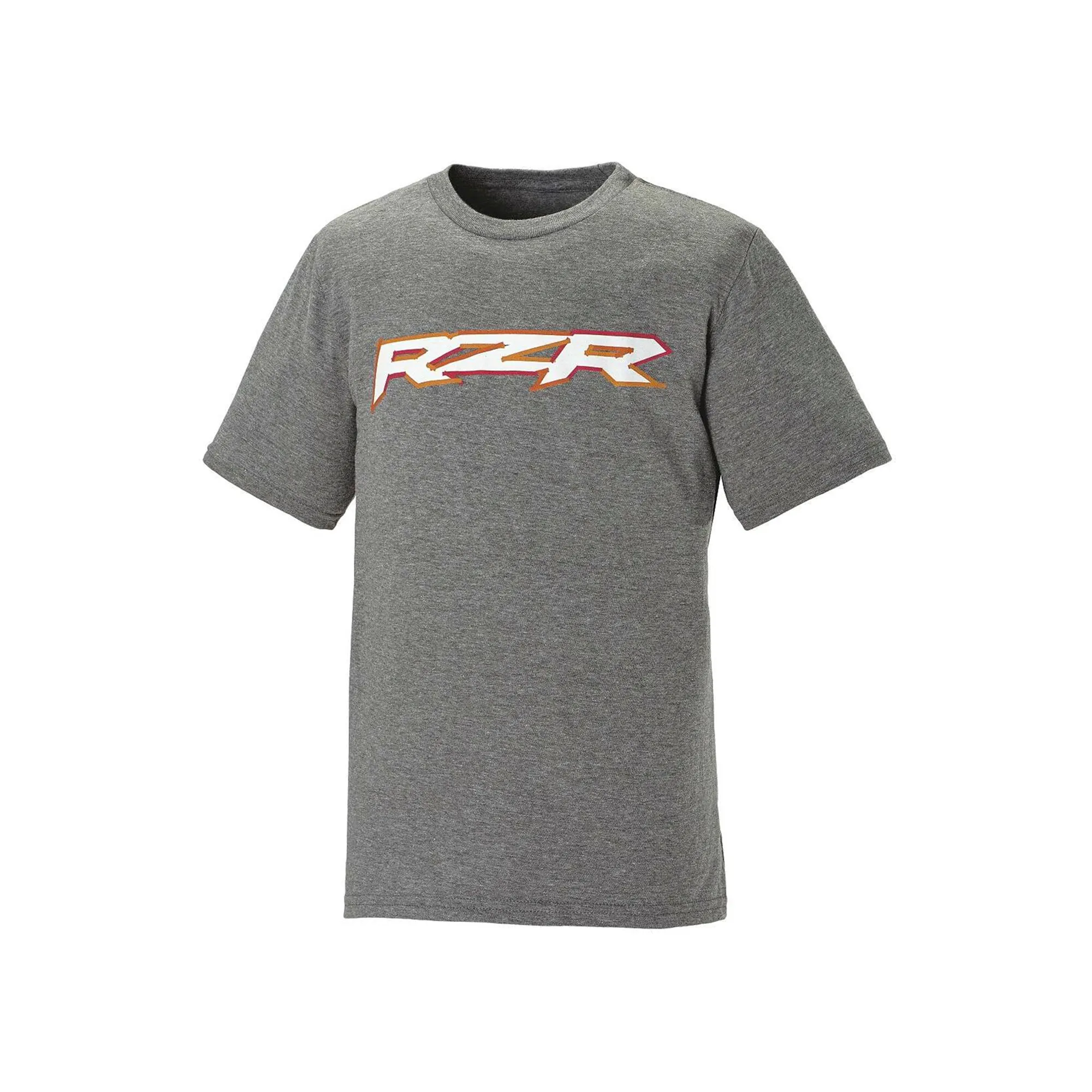 Polaris  Gray Youth RZR Graphic Logo Print Short Sleeve Tee T-Shirt