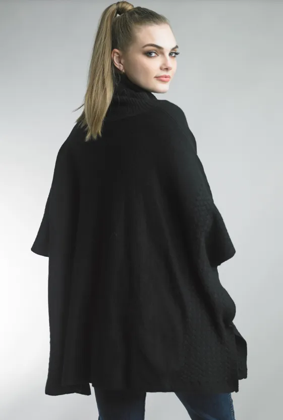 Ribbed Edge Poncho