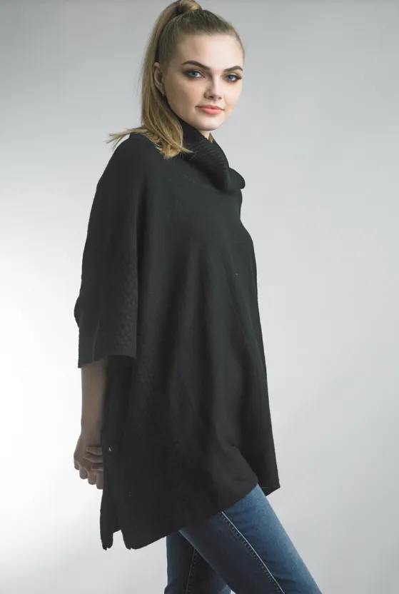 Ribbed Edge Poncho