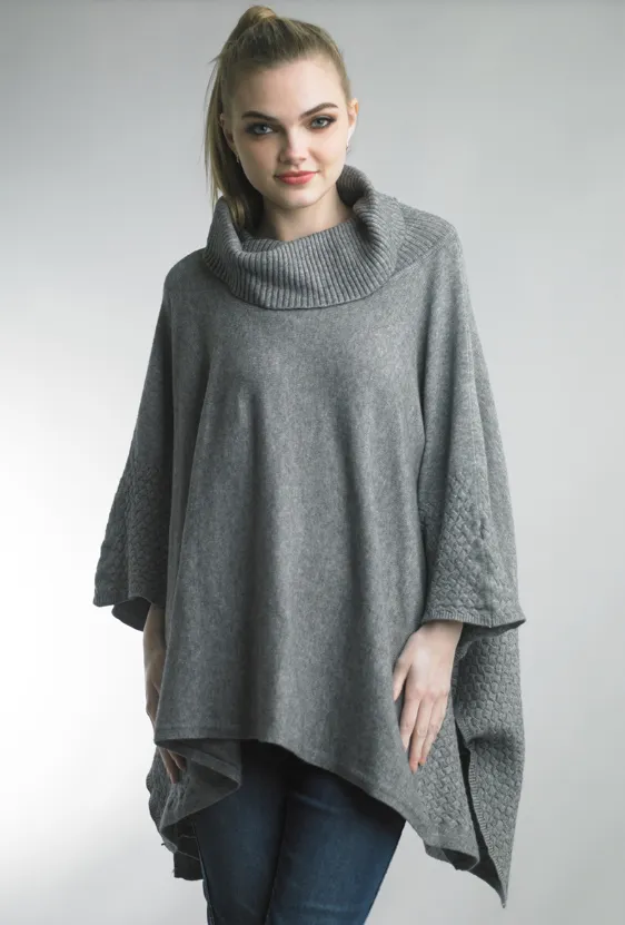 Ribbed Edge Poncho