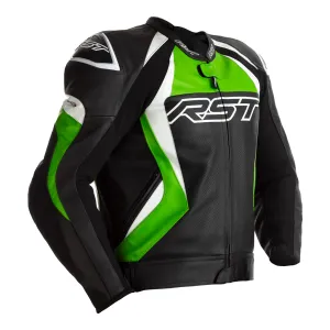 RST 2357 Tractech Evo 4 CE Leather Jacket - Black / Green