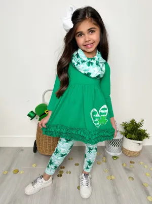 St. Paddy's Lucky Clover Print 3 Piece Set