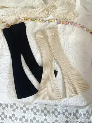 The Snug Life Flared Knit Pants