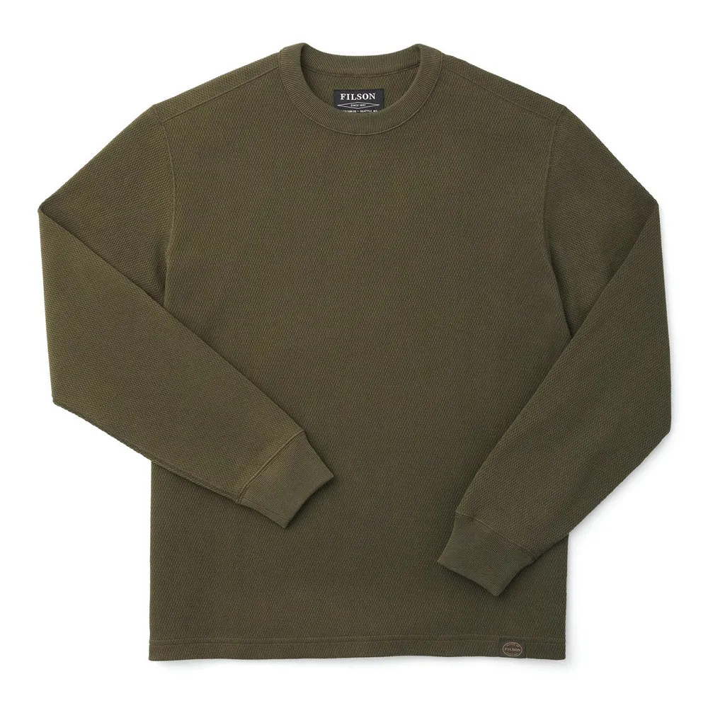 Waffle Knit Thermal Crew