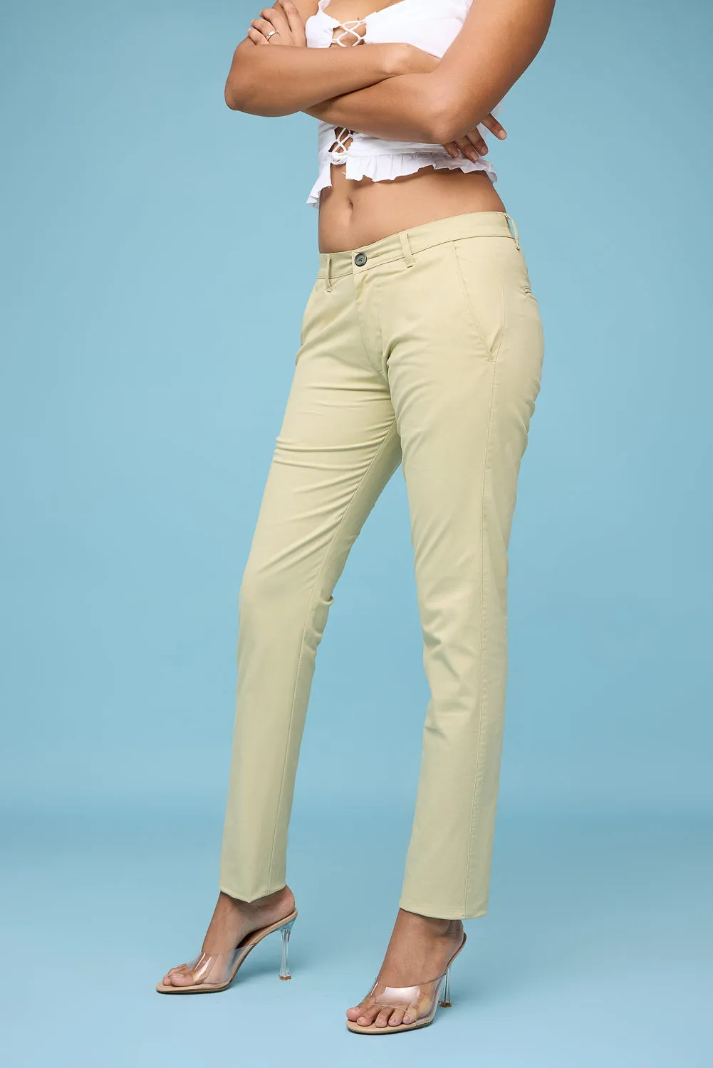 Women's Ecru Summer Pants