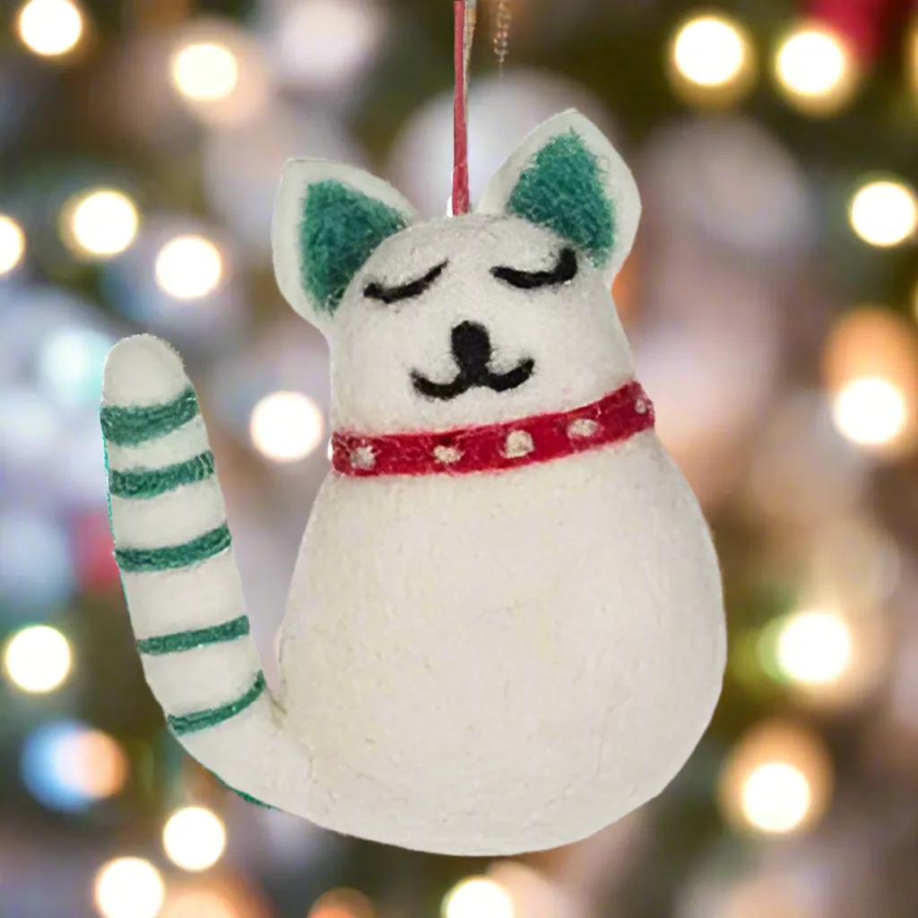 Wool Cat Ornaments