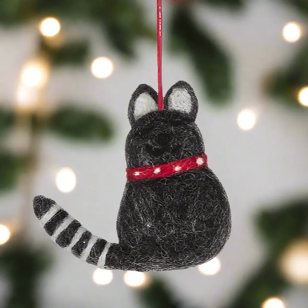 Wool Cat Ornaments